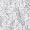 Papel tapiz hojas dibujadas blanco y negro 154139011 154-139011