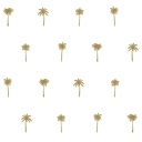 Papel tapiz palmeras blanco y oro 154139158 154-139158
