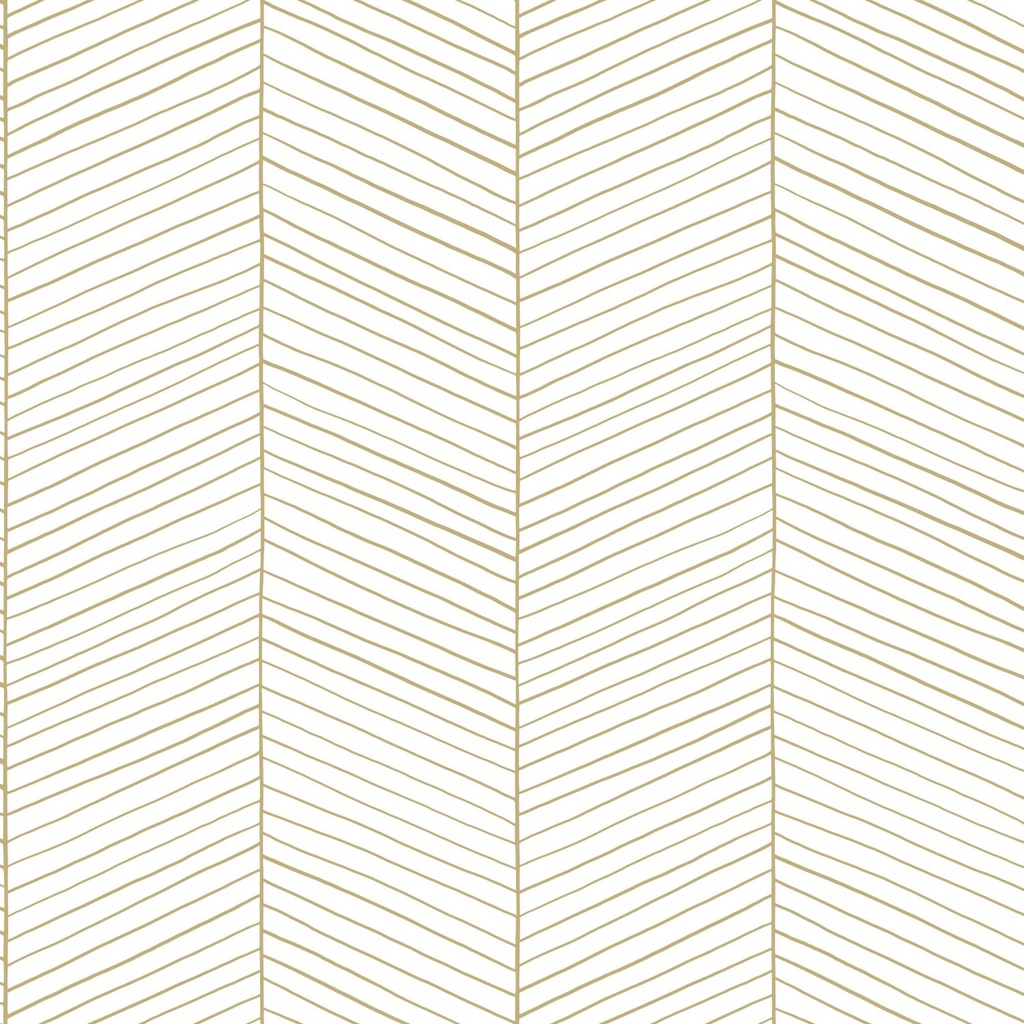Papel tapiz chevron blanco y oro 156139135 156-139135