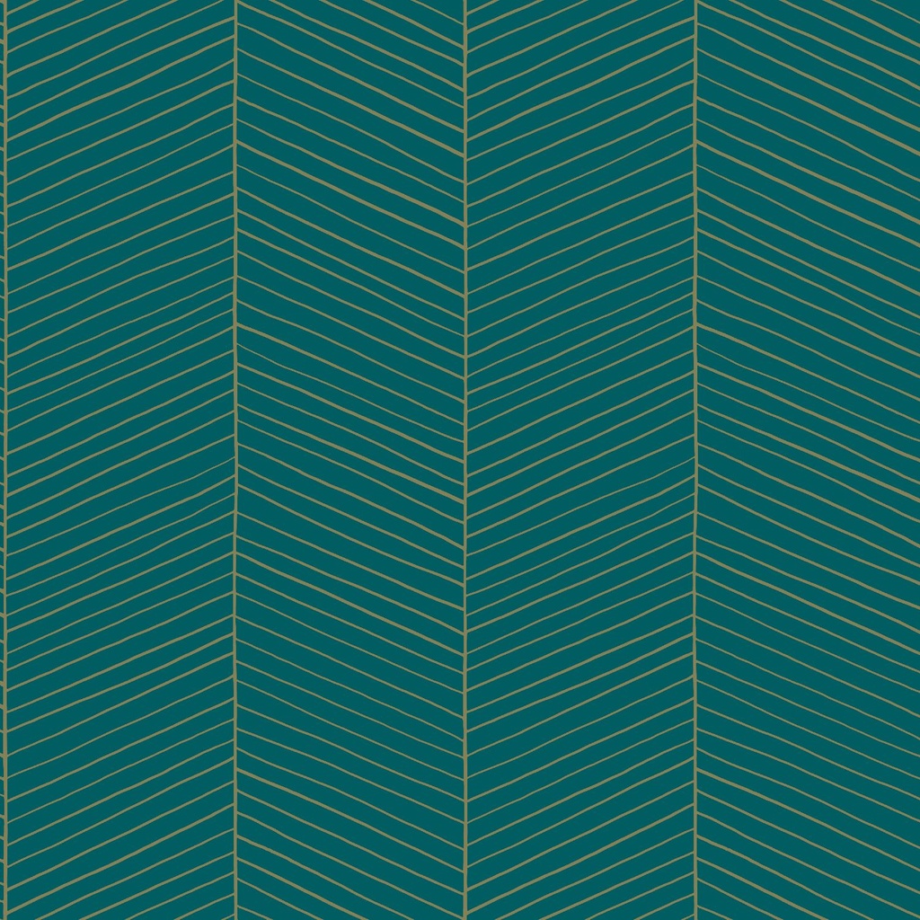Papel tapiz chevron verde esmeralda y oro 156139200 156-139200