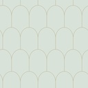 Papel tapiz art deco menta verde claro y oro 156139202 156-139202