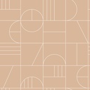 Papel tapiz art deco rosa melocotón y blanco 156139208 156-139208