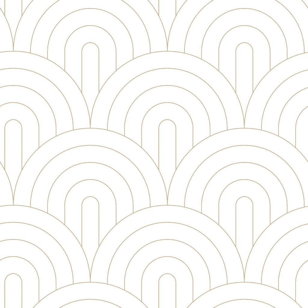 Papel tapiz art deco blanco y oro 156139215 156-139215