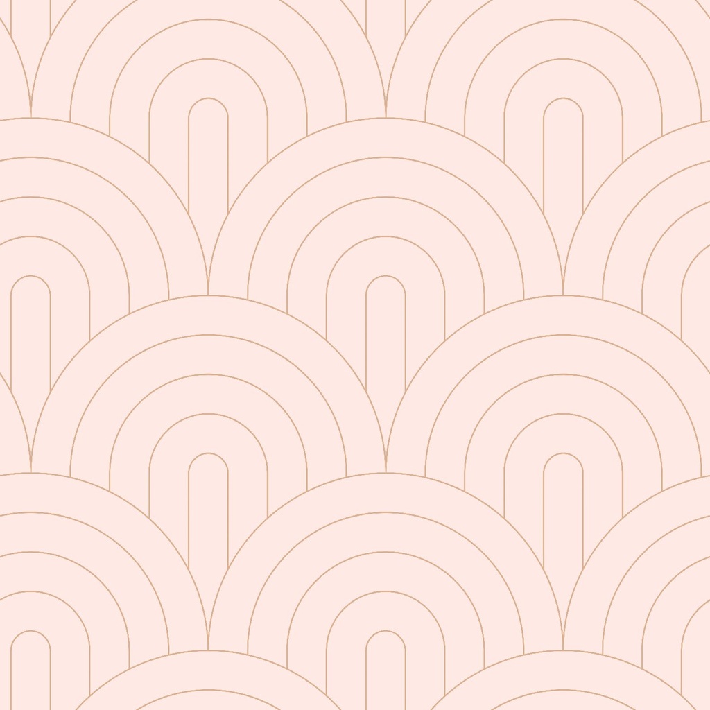 Papel tapiz art deco rosa suave y oro rosa 156139217 156-139217