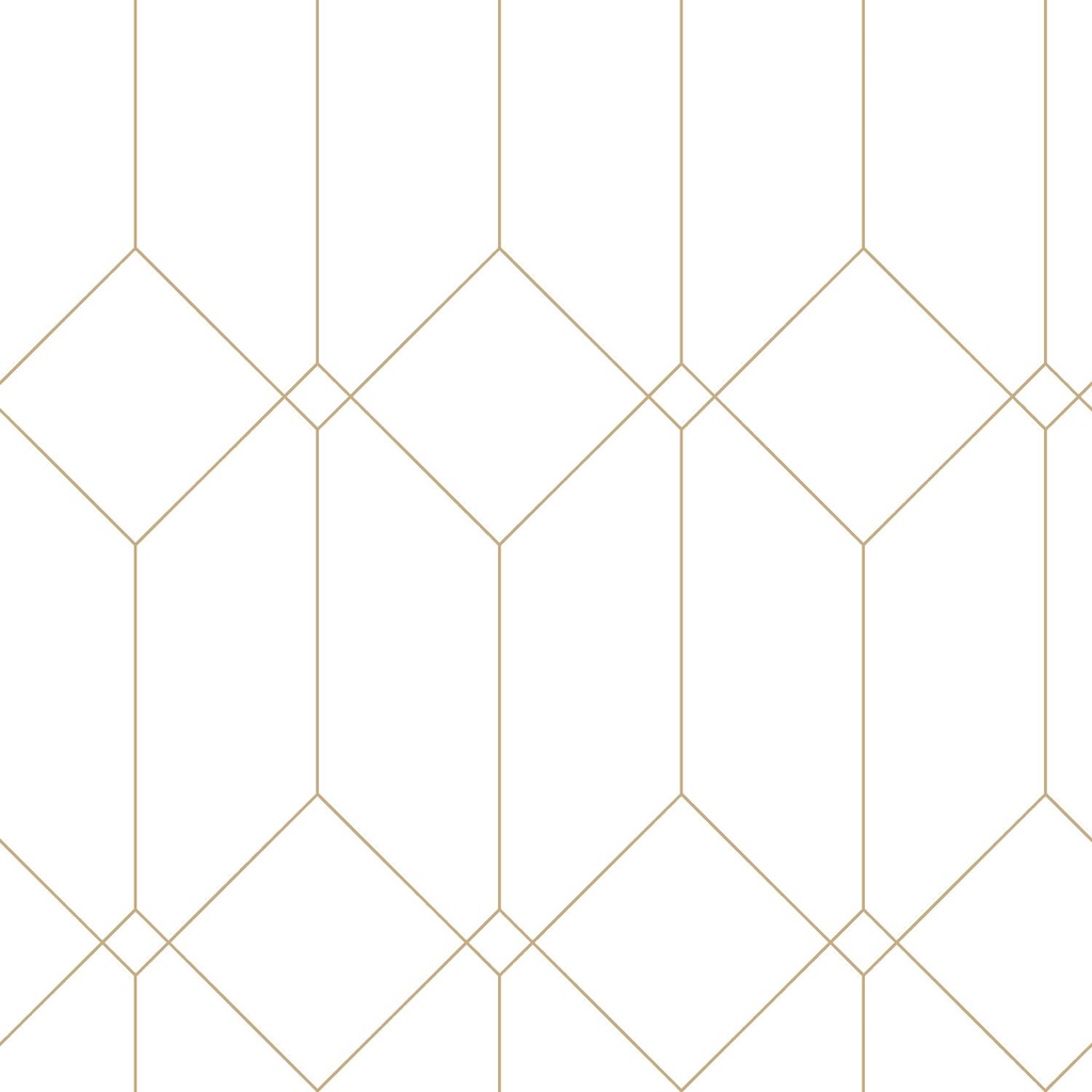 Papel tapiz art deco blanco y oro 156139223 156-139223