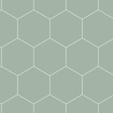 Papel tapiz con estampado hexagonal verde grisáceo y blanco 156139227 156-139227 