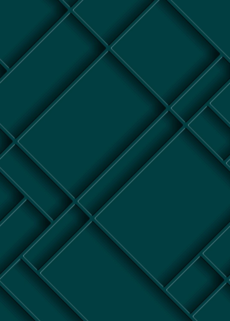 Mural XL paneles de pared azul petroleo Art Deco 156158964 156-158964