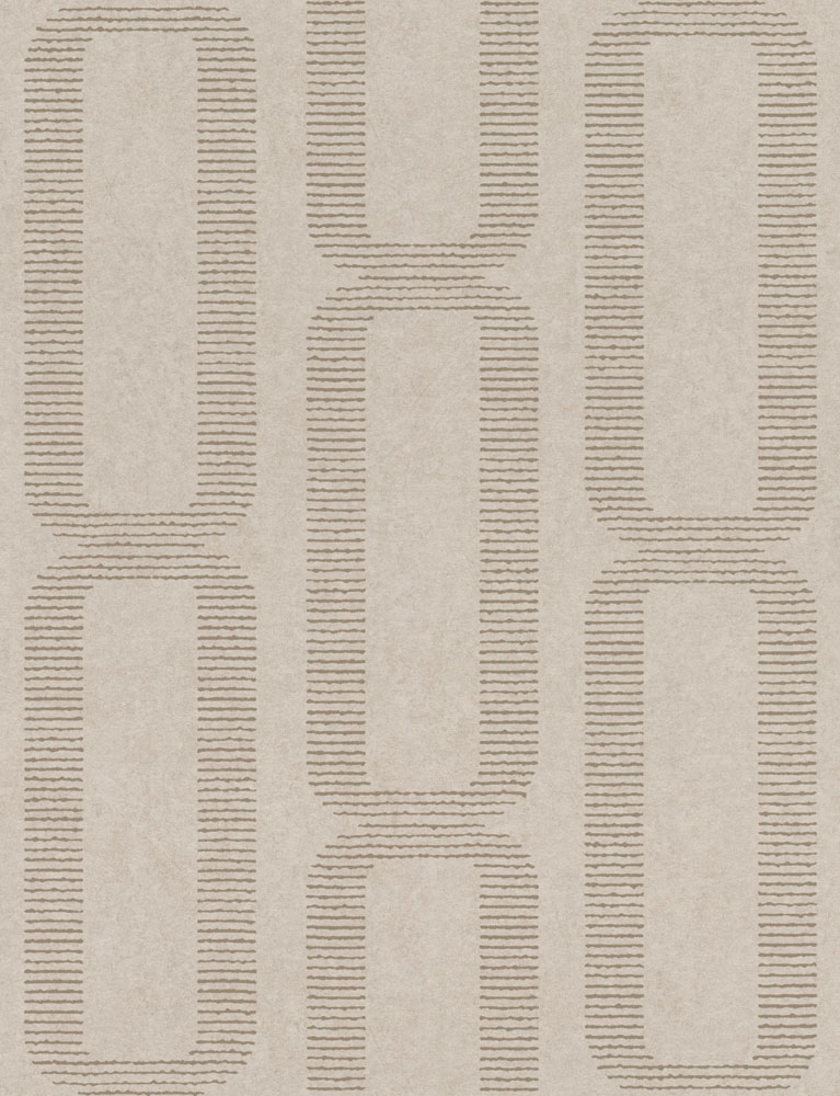 Papel Tapiz Emil & Hugo Colección Line Linen House - CUBE BEIGE 301853