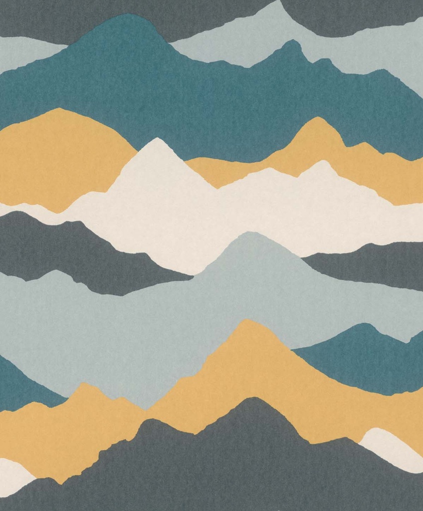 Papel Tapiz EMIL & HUGO Bloomsbury FINN YELLOW & AQUA 301990