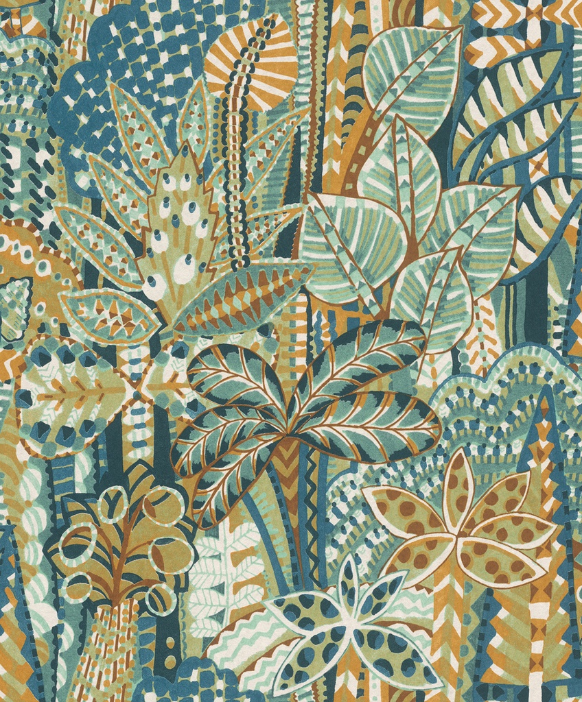 Papel Tapiz Emil & Hugo Colección Samoa TAFUA WASABI & CURRY 300085