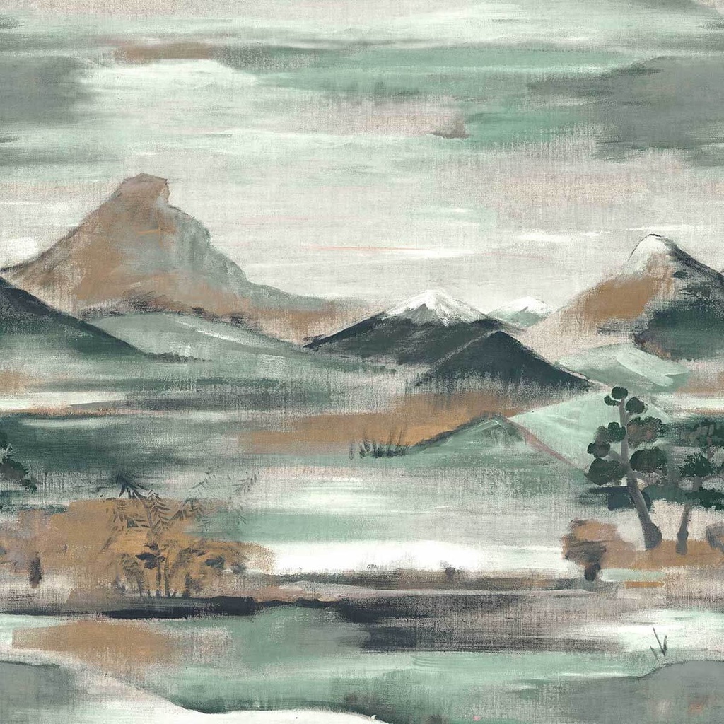 Mural Emil & Hugo Colección Samoa MATAVANU GREEN 300443