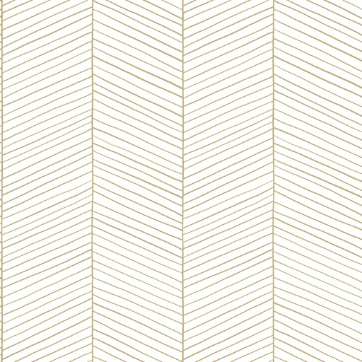 [139135] Papel tapiz chevron blanco y oro 156139135 156-139135