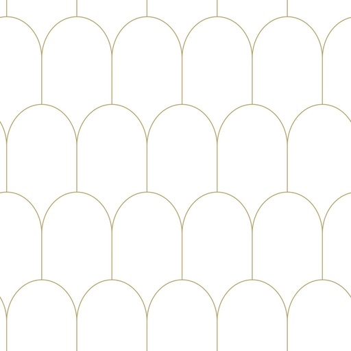 [139139] Papel tapiz art deco blanco y oro 156139139 156-139139