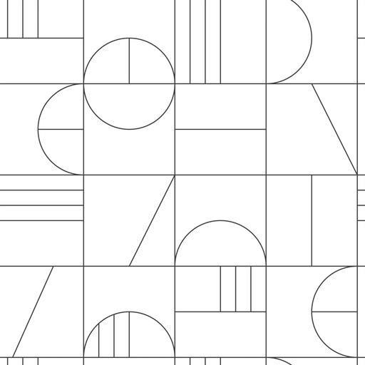 [139142] Papel tapiz art deco blanco y negro 156139142 156-139142