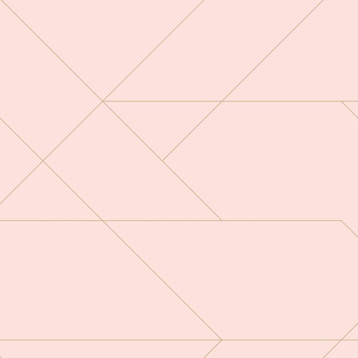 [139211] Papel tapiz líneas gráficas rosa suave y oro 156139211 156-139211