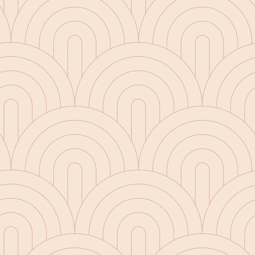 [139216] Papel tapiz art deco rosa melocotón claro y oro rosa 156139216 156-139216