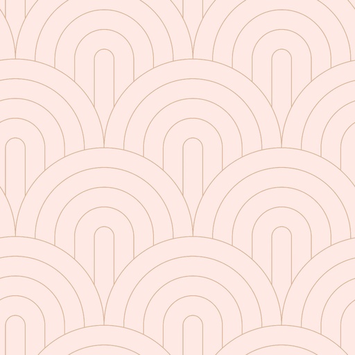 [139217] Papel tapiz art deco rosa suave y oro rosa 156139217 156-139217