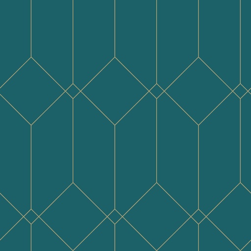 [139224] Papel tapiz art deco oro, verde y azul 156139224 156-139224