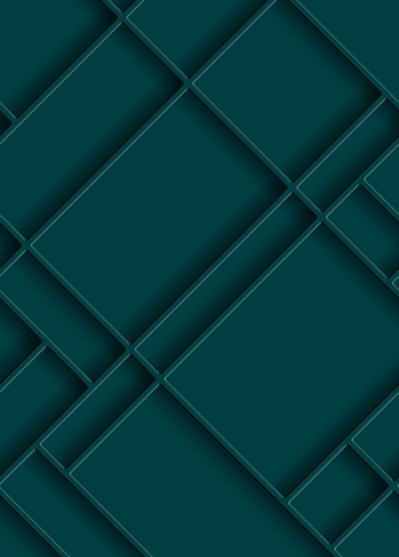 [158964] Mural XL paneles de pared azul petroleo Art Deco 156158964 156-158964