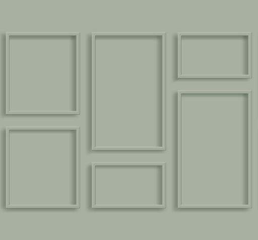 [158966] Mural XL lambris verde grisáceo Art Deco 156158966 156-158966