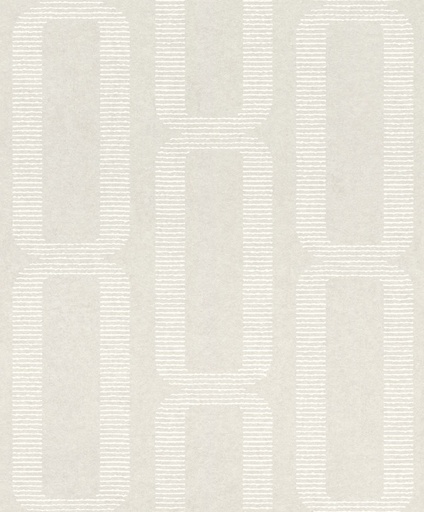 [301839] Papel Tapiz Emil & Hugo Colección Linen House CUBE SNOW WHITE 301839