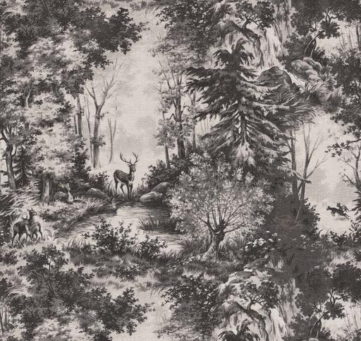 [303437] Mural Emil & Hugo Colección Linen House FOREST GREY 2,65M X 2,65M 303437