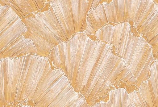 [300962] Papel Tapiz Emil & Hugo Colección Moana TRIDACNA GOLD 2,65M X 2,65M 300962