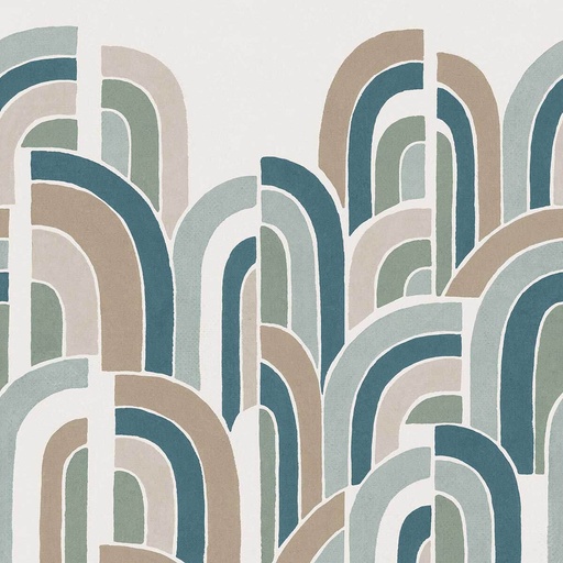 [300399] Mural Emil & Hugo Colección Samoa CASCADE GREEN & BLUE 300399