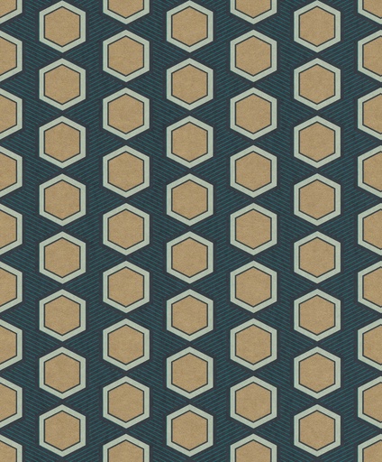 [297842] Papel Tapiz Emil & Hugo Colección Sensai HANIKAMU EMERALD & GOLD 297842