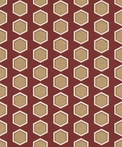 [297859] Papel Tapiz Emil & Hugo Colección Sensai HANIKAMU CAPSICUM RED & GOLD 297859